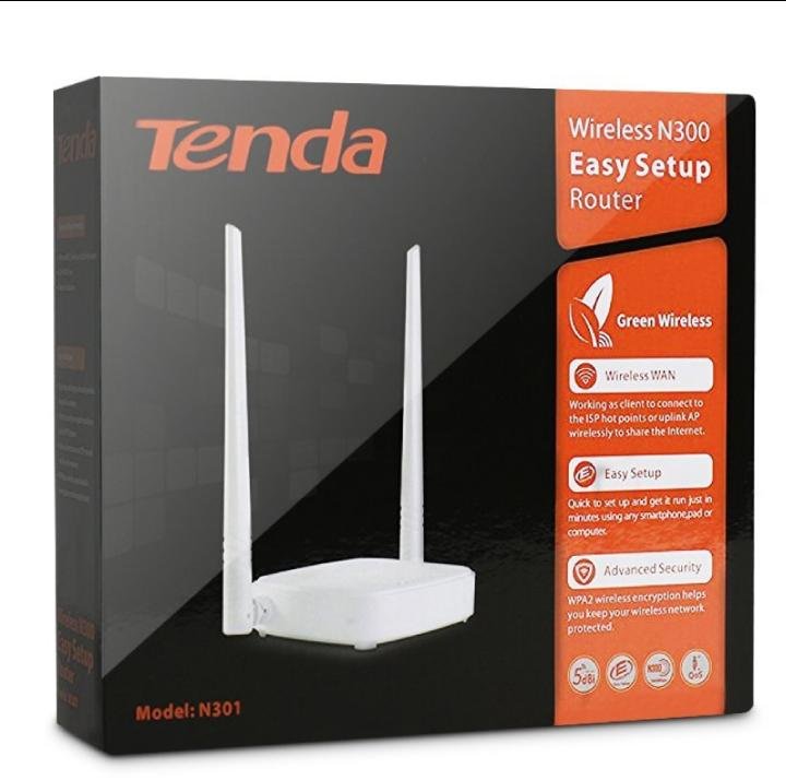 Tenda N301 Wireless N300 Easy Setup Router - Image 2